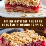 Amish Oatmeal Rhubarb Bars (with crumb topping) 20 Pinterest Hidden Image