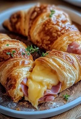 Baked Ham and Cheese Croissants 24 Baked Ham and Cheese Croissants