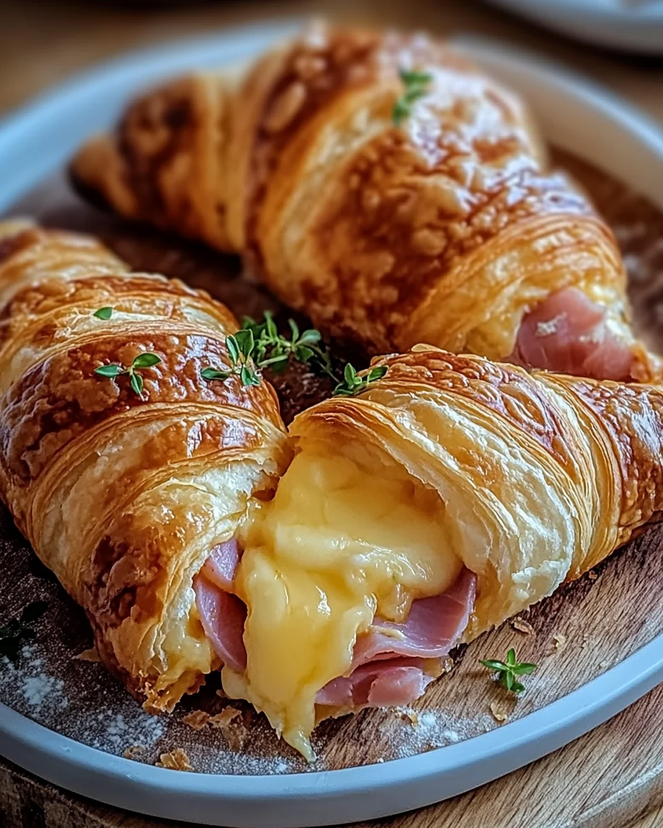 Baked Ham and Cheese Croissants 21 Baked Ham and Cheese Croissants