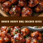 Baked Honey BBQ Chicken Bites 21 Pinterest Hidden Image