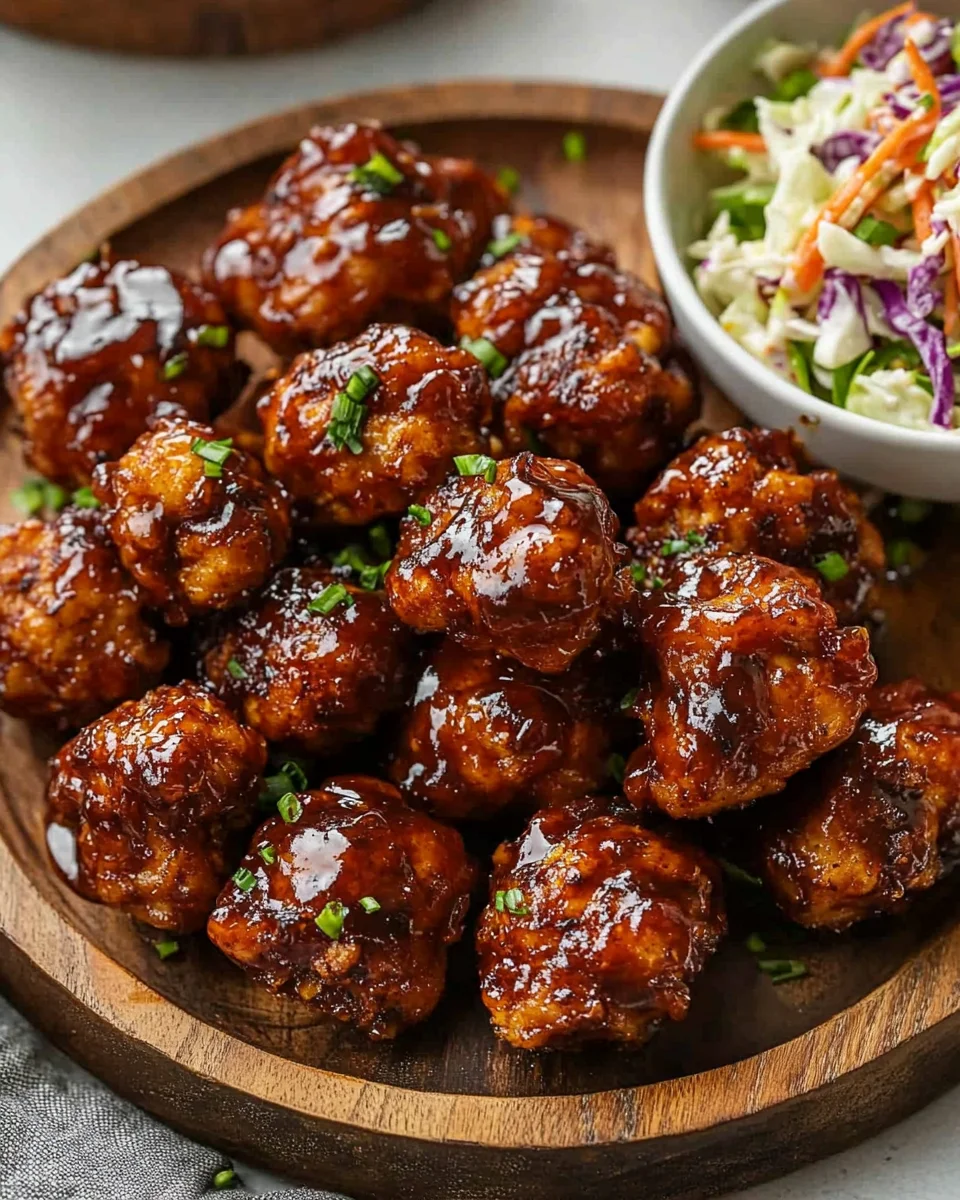 Baked Honey BBQ Chicken Bites