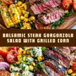 Balsamic Steak Gorgonzola Salad with Grilled Corn 20 Pinterest Hidden Image