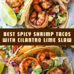Best Spicy Shrimp Tacos with Cilantro Lime Slaw 34 Pinterest Hidden Image