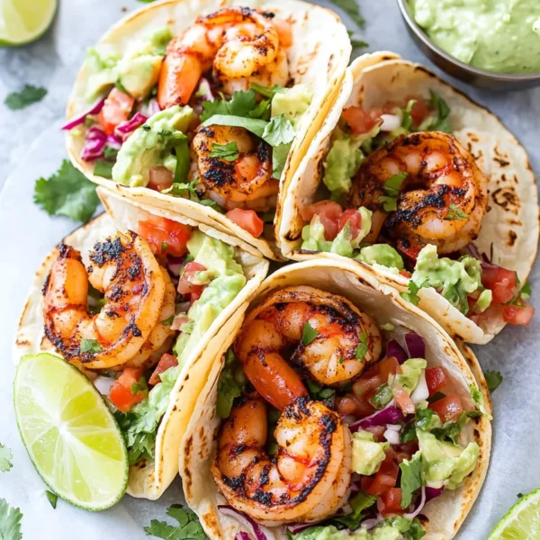 Best Spicy Shrimp Tacos with Cilantro Lime Slaw