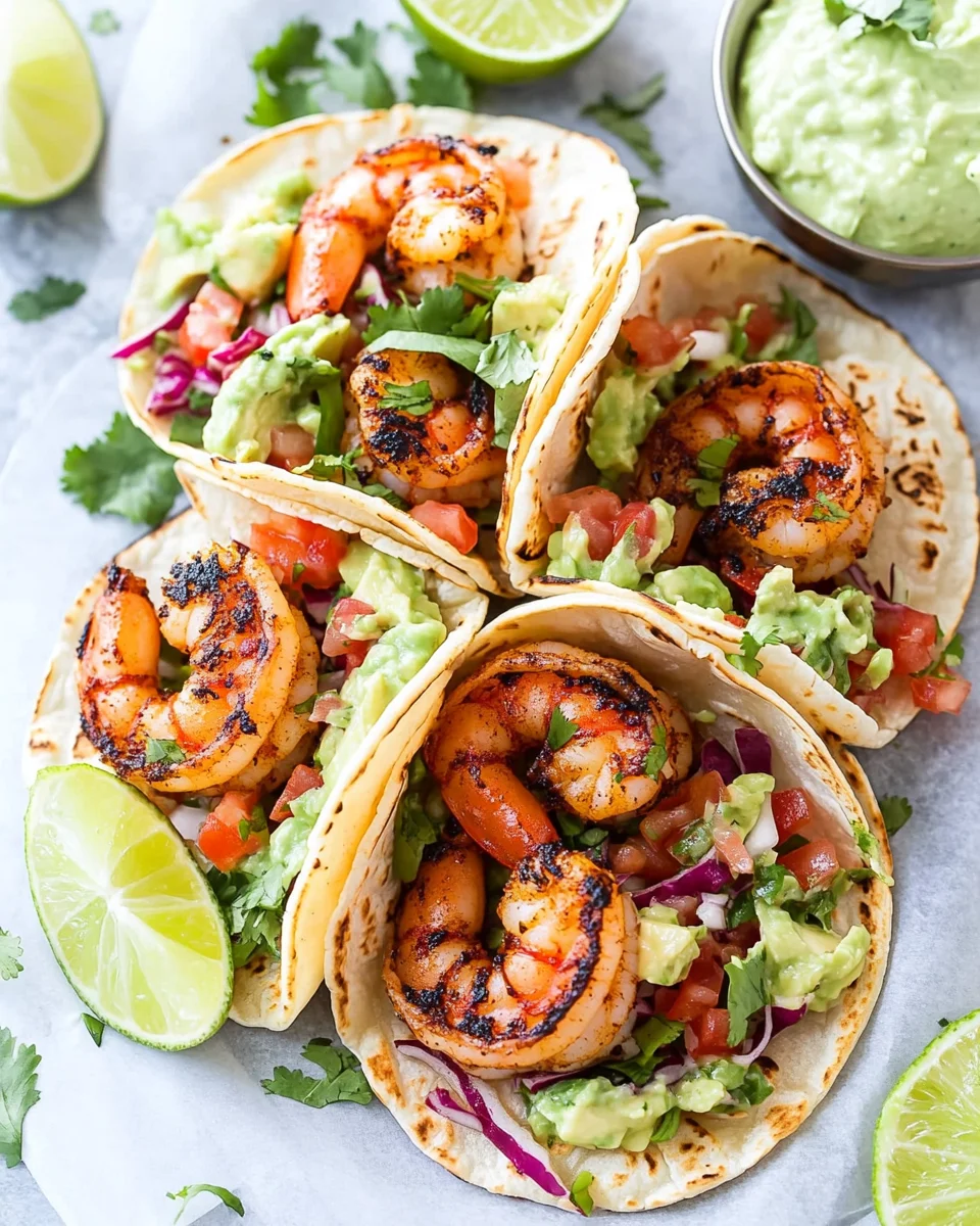 Best Spicy Shrimp Tacos with Cilantro Lime Slaw
