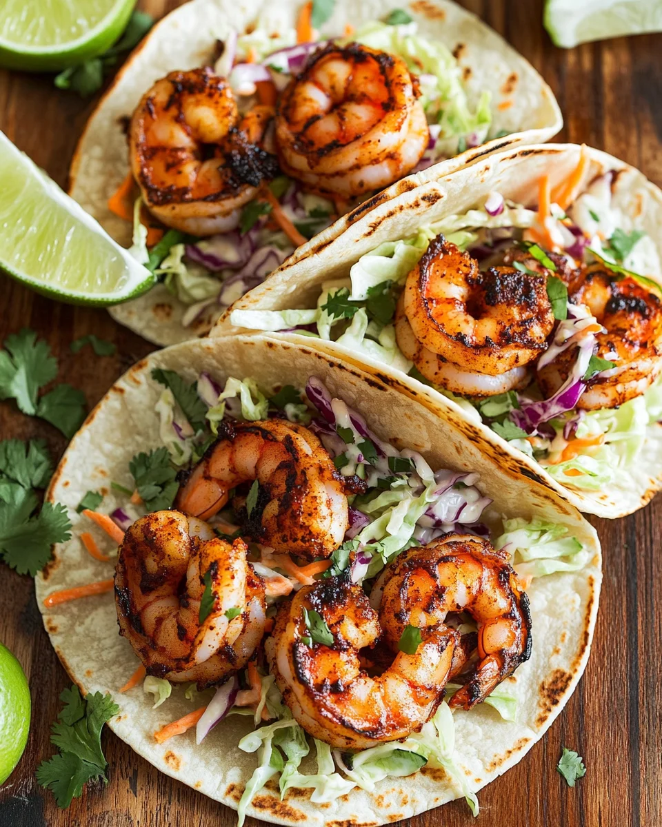 Blackened Shrimp Tacos with Slaw 19 Blackened Shrimp Tacos with Slaw