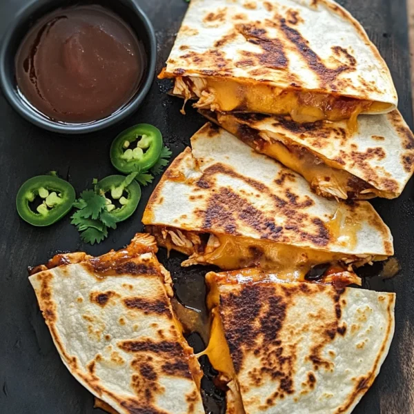 Blackstone Hot Honey BBQ Chicken Quesadillas