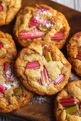 Brown Sugar Rhubarb Cookies