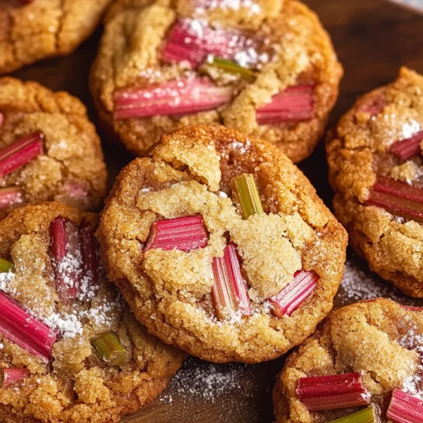 Brown Sugar Rhubarb Cookies