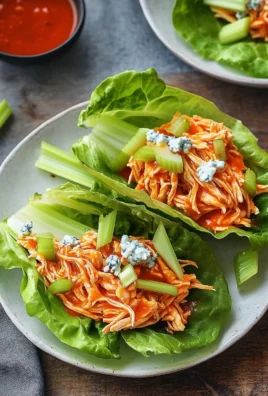 Buffalo Chicken Lettuce Wraps