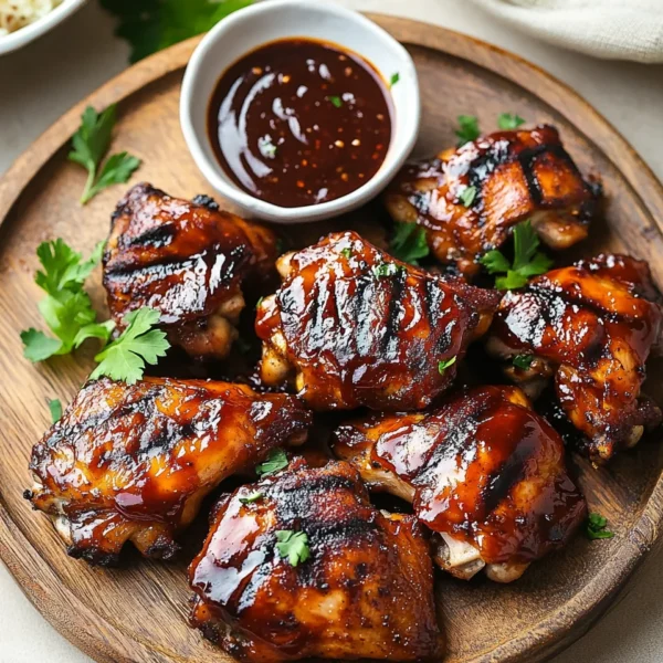 Caramelized BBQ Chicken Thighs in the Oven