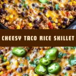 Cheesy Taco Rice Skillet 20 Pinterest Hidden Image
