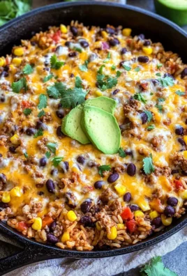 Cheesy Taco Rice Skillet