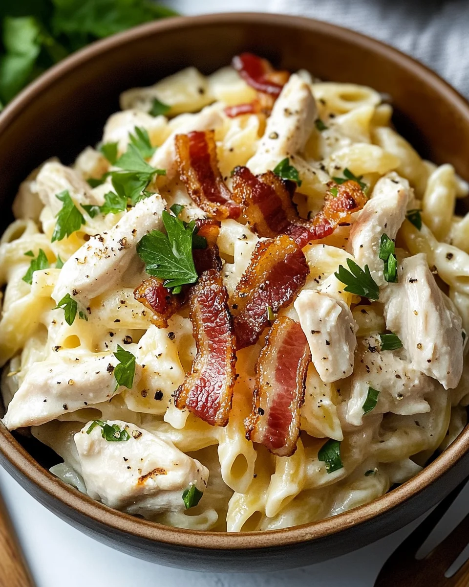 Chicken Bacon Ranch Pasta