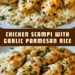 Chicken Scampi with Garlic Parmesan Rice 18 Pinterest Hidden Image