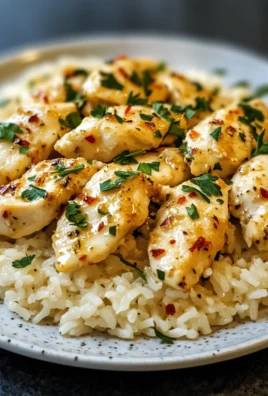 Chicken Scampi with Garlic Parmesan Rice