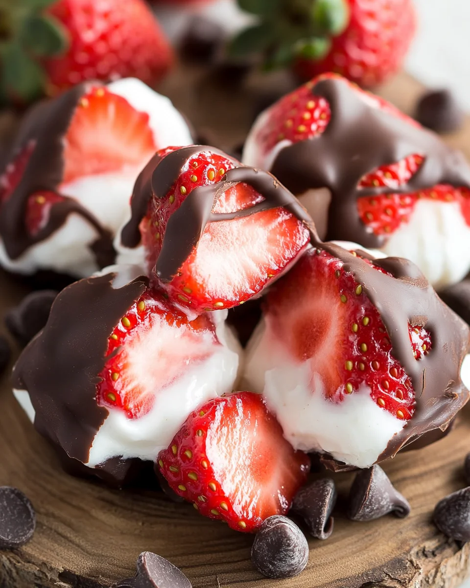 Chocolate Strawberry Yogurt Clusters (Viral Recipe!) 16 Chocolate