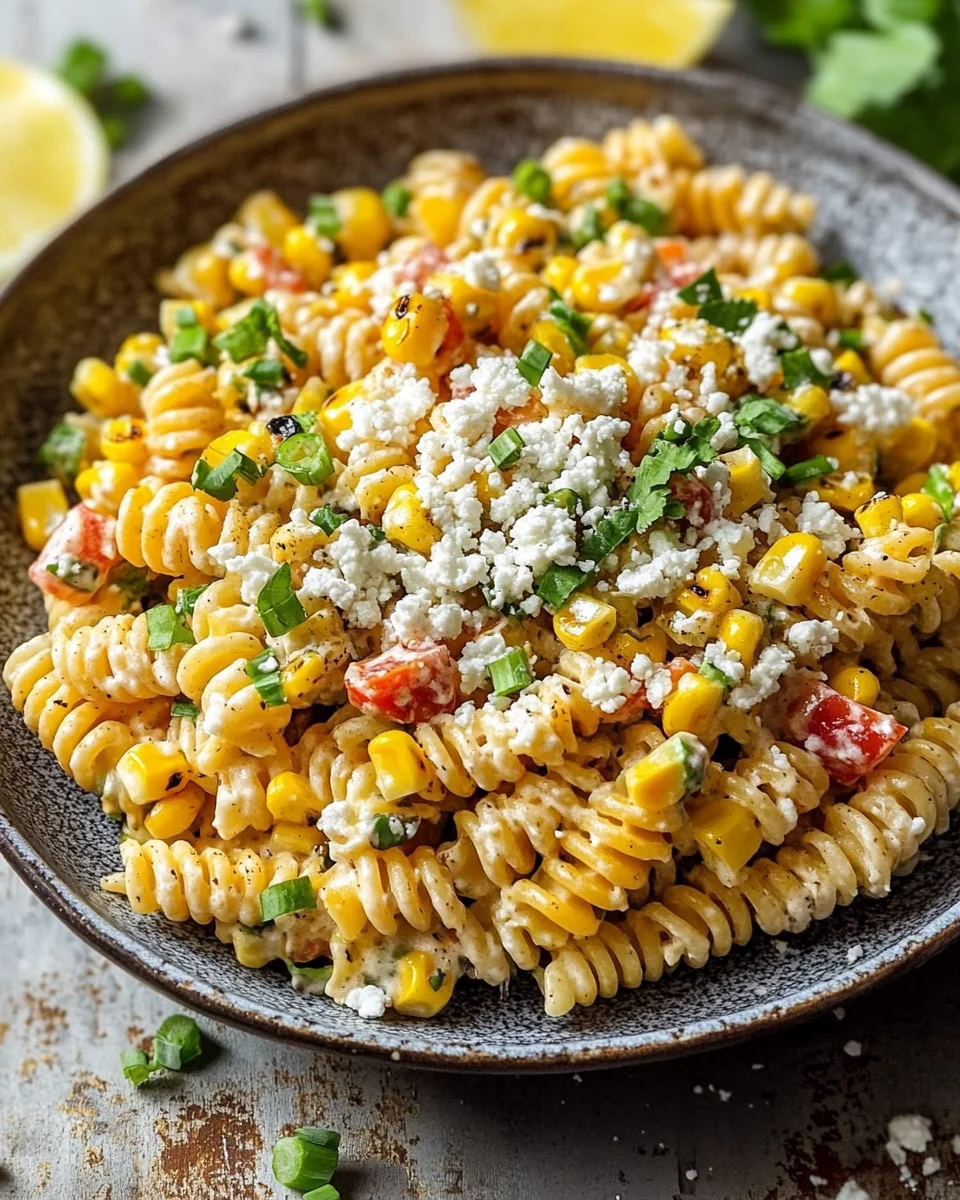 Creamy Street Corn Pasta Salad 16 Creamy
