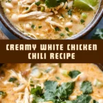 Creamy White Chicken Chili Recipe 18 Pinterest Hidden Image