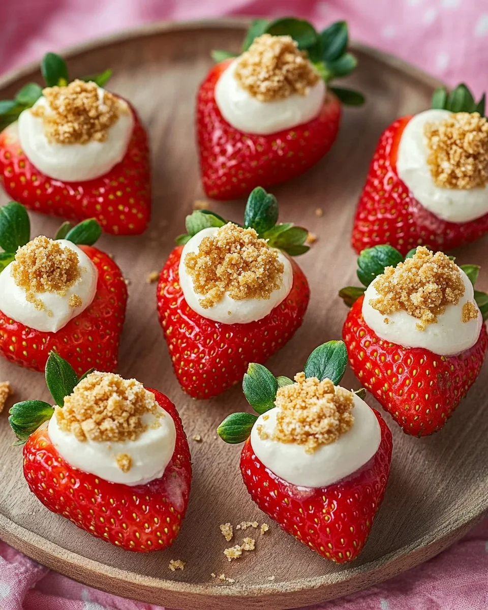 Deviled Strawberries (Made with a Cheesecake Filling) 19 Deviled