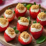 Deviled Strawberries (Made with a Cheesecake Filling)