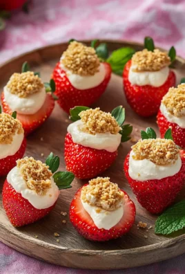 Deviled Strawberries (Made with a Cheesecake Filling)