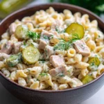 Dill Pickle Tuna Pasta Salad