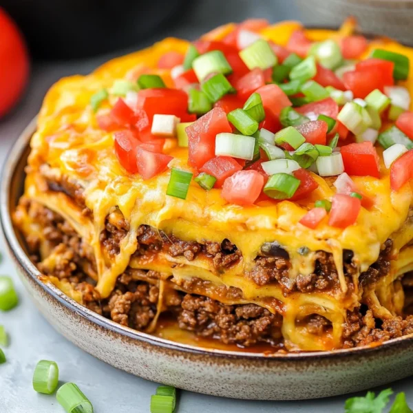Easy Layered Taco Bake