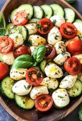 Fresh Cucumber Caprese Salad 23 Fresh Cucumber Caprese Salad