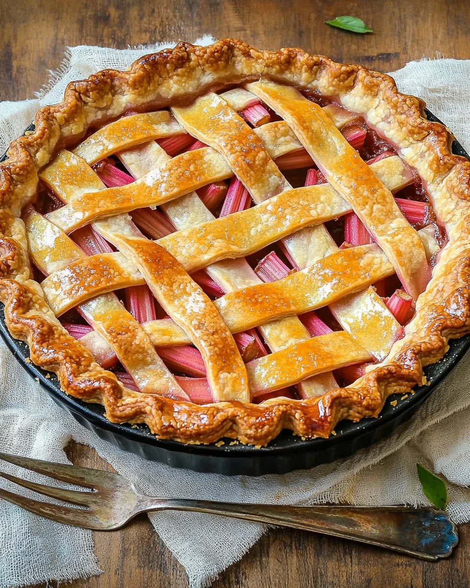 Fresh Rhubarb Pie 14 Fresh