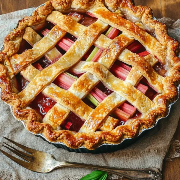 Fresh Rhubarb Pie