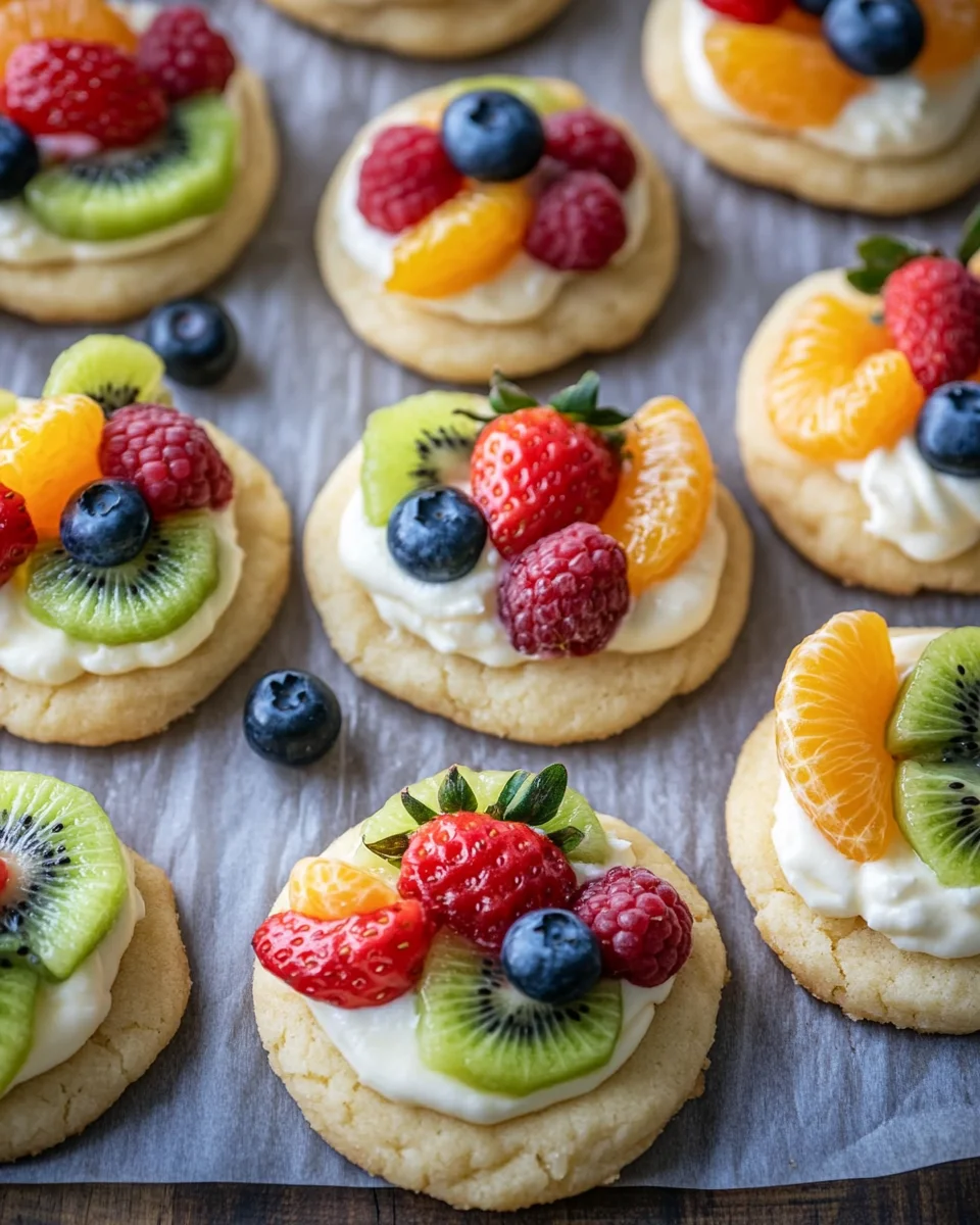 Fruit Pizza Cookies