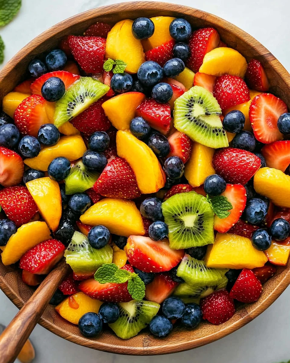 Fruit Salad with Honey Lime Dressing 15 Fruit
