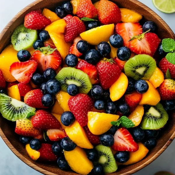 Fruit Salad with Honey Lime Dressing