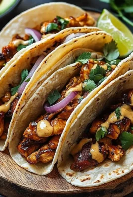 Garlic Butter Honey BBQ Chicken Tacos: Sweet, Savory & Irresistible!