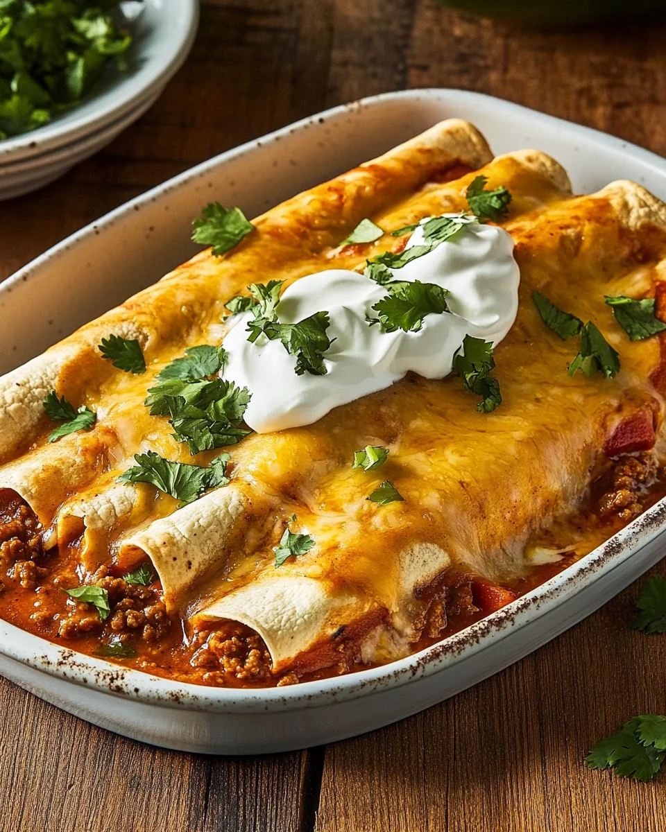Ground Beef Enchiladas