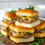 Hawaiian Roll Cheeseburger Sliders