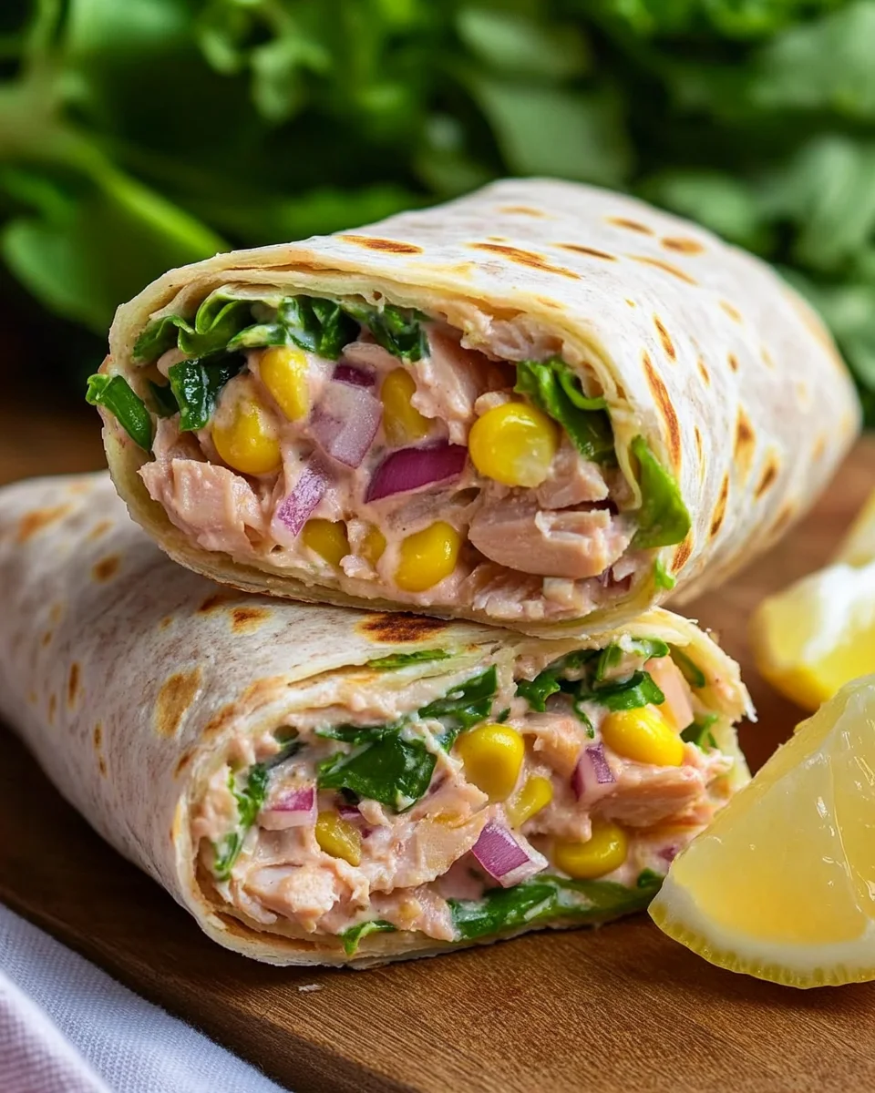 Healthy Tuna Melt Wrap Recipe, Easy 10 Minute Lunch