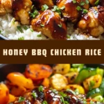 Honey BBQ Chicken Rice 19 Pinterest Hidden Image