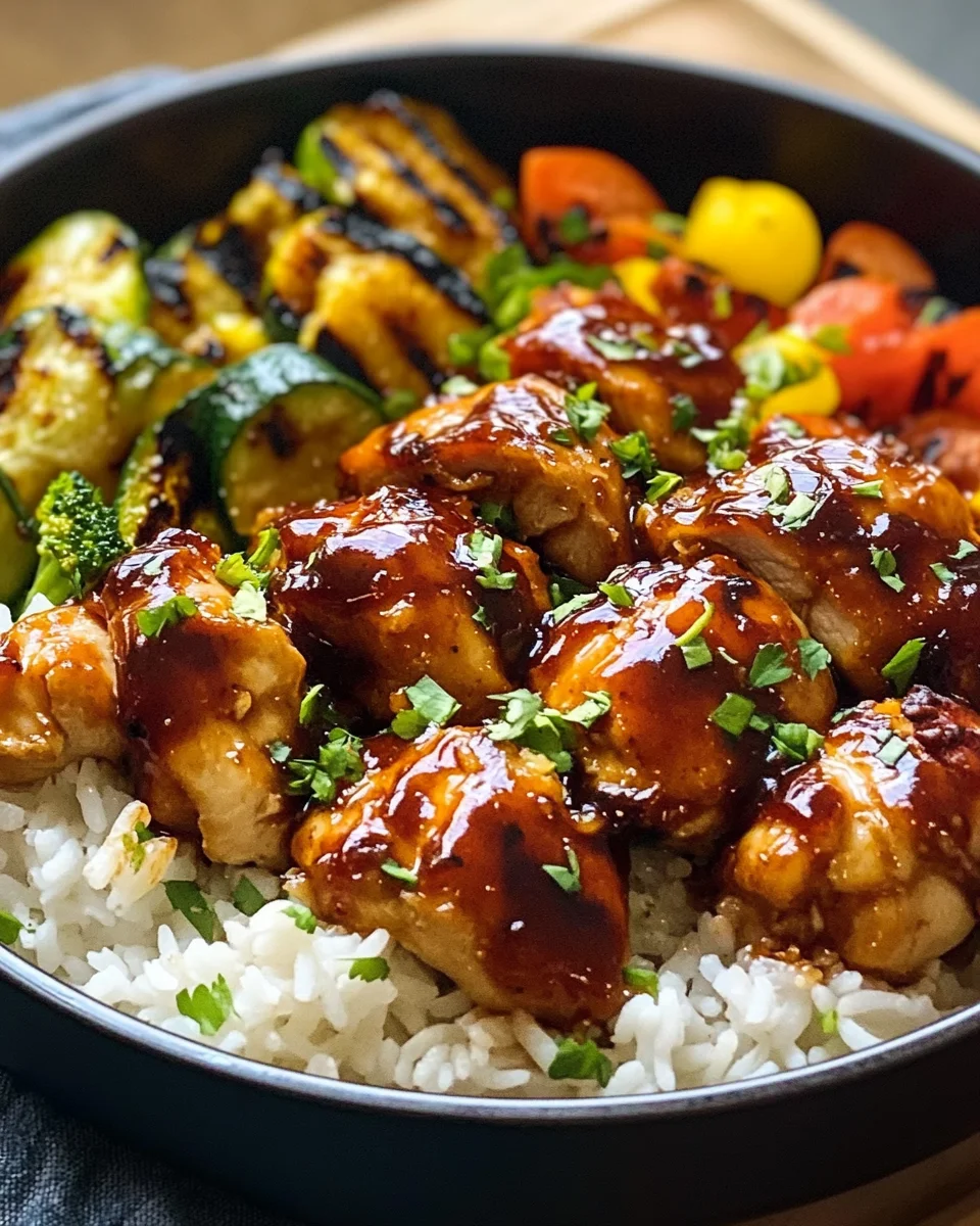 Honey BBQ Chicken Rice
