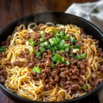 Mongolian Ground Beef Noodles