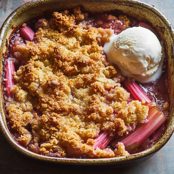 Old-Fashioned Rhubarb Crumble
