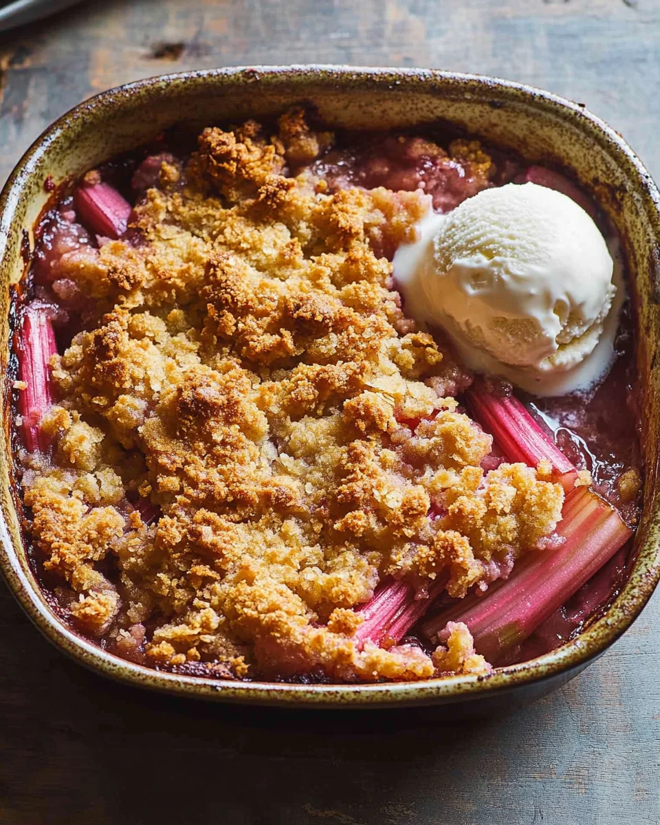 Homepage 3 Old-Fashioned Rhubarb Crumble