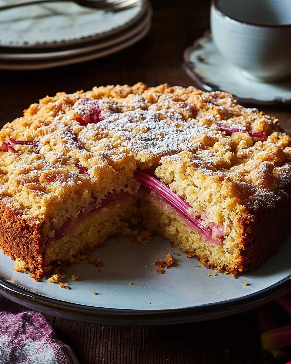 Rhubarb Coffee Cake Recipe