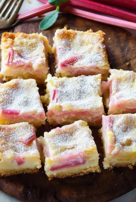 Rhubarb Custard Bars