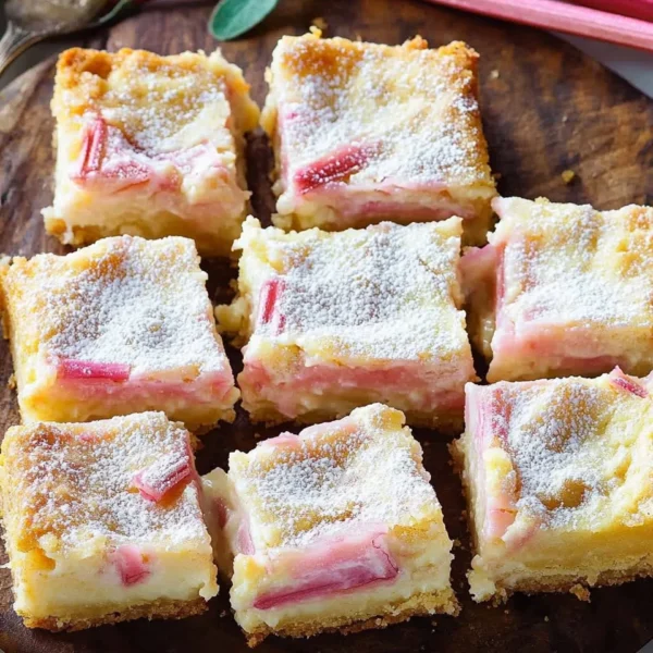 Rhubarb Custard Bars