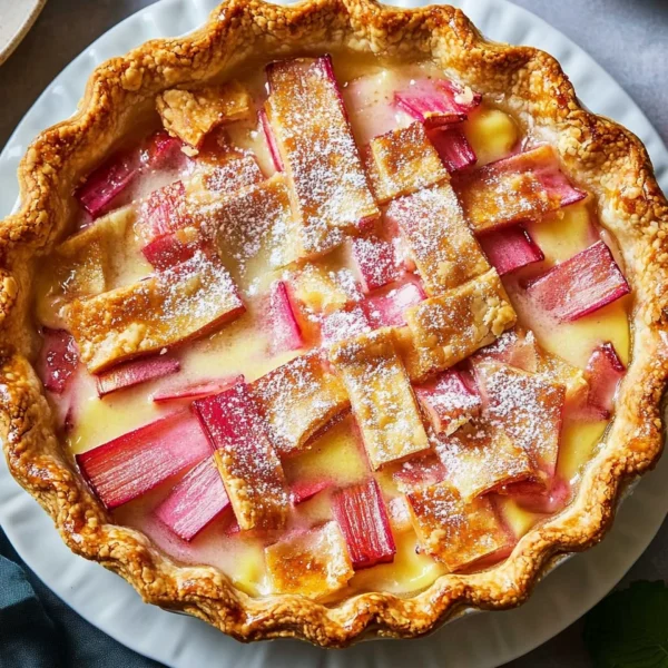 Rhubarb Custard Pie