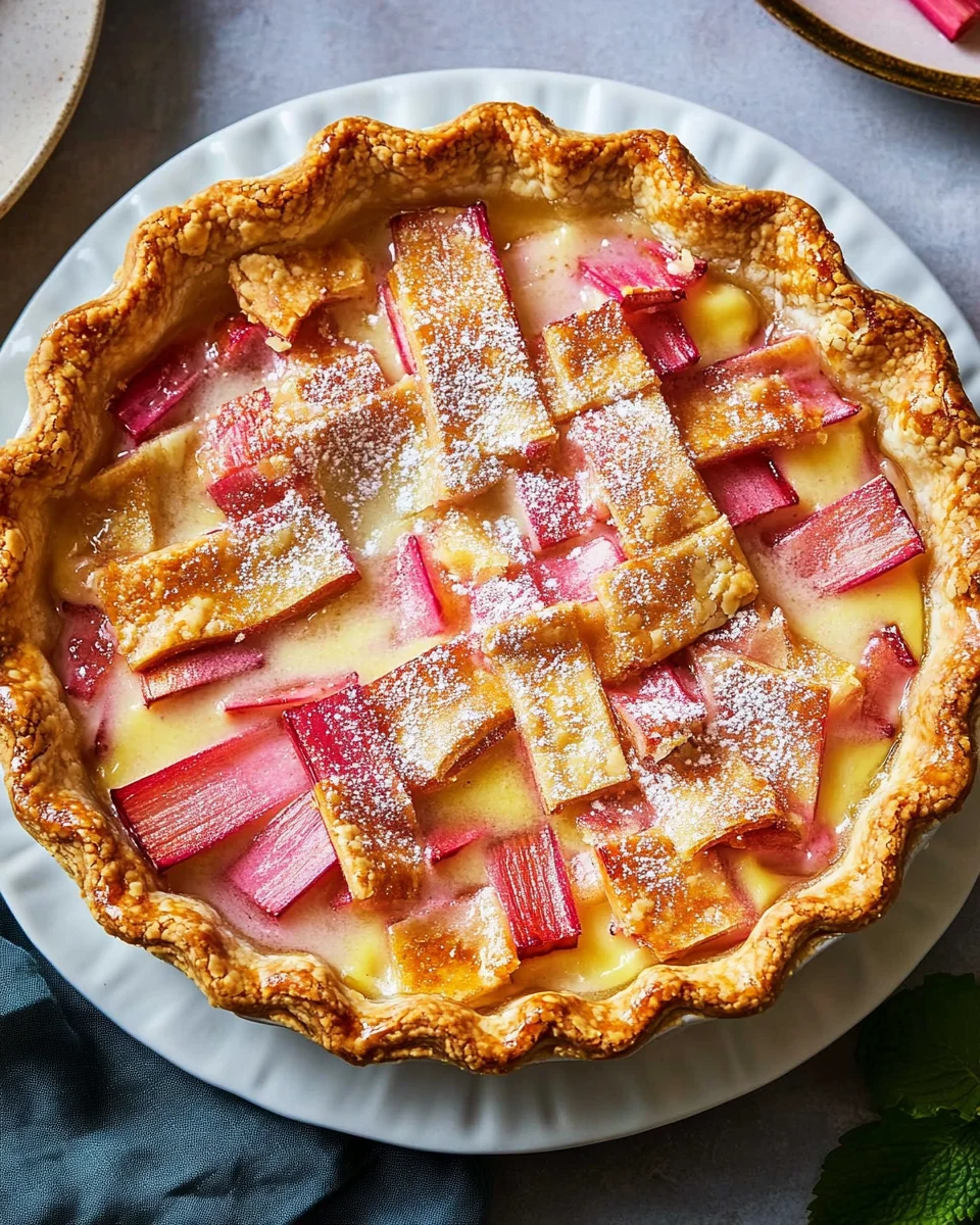 Rhubarb Custard Pie