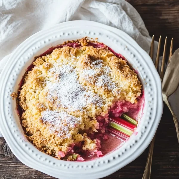 Rhubarb Dump Cake