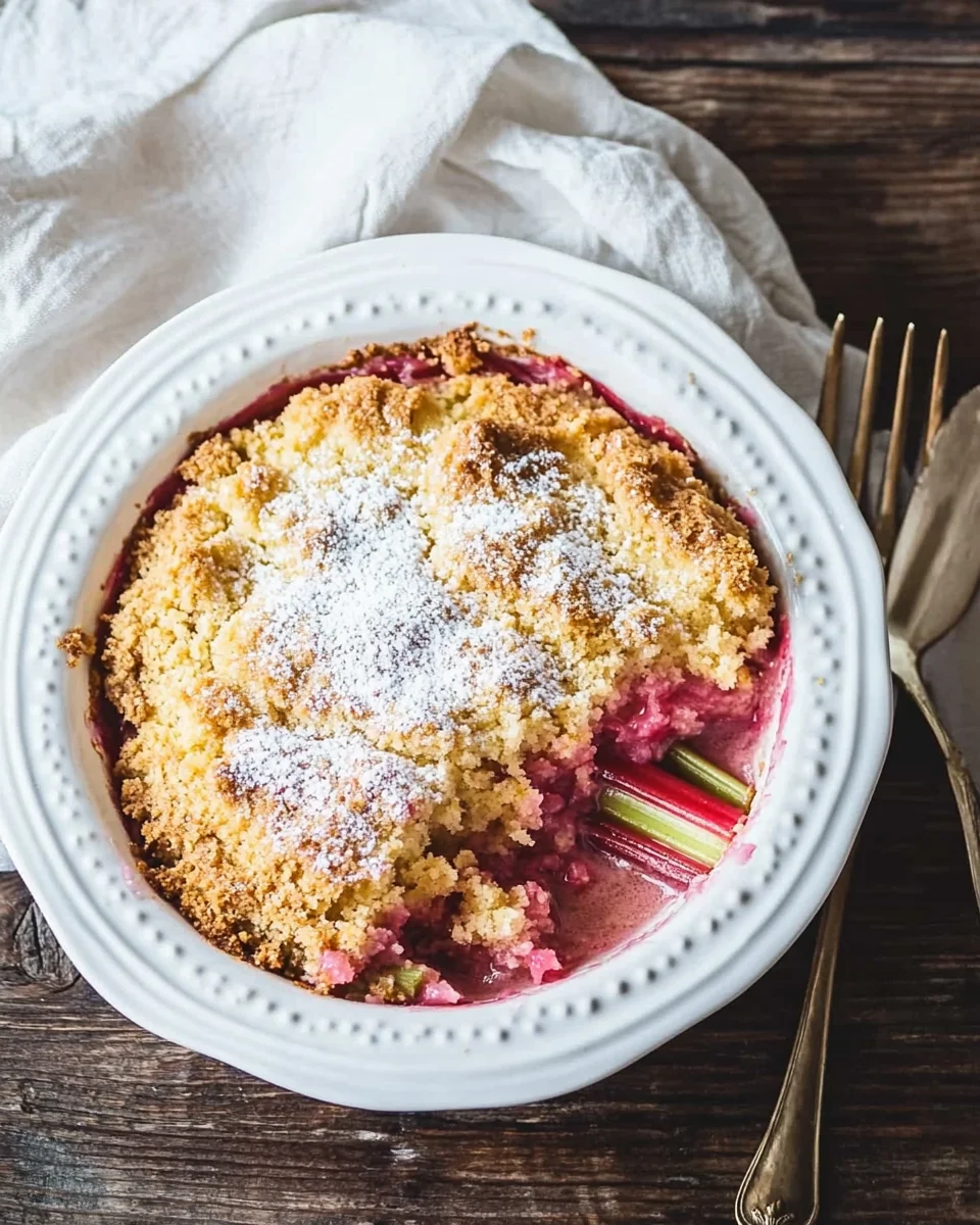 Rhubarb Dump Cake 16 Rhubarb Dump Cake